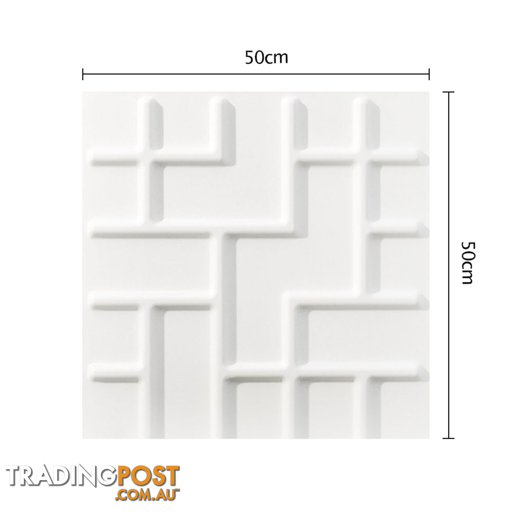 12 Pcs 3D Tetris Design Wall Panel