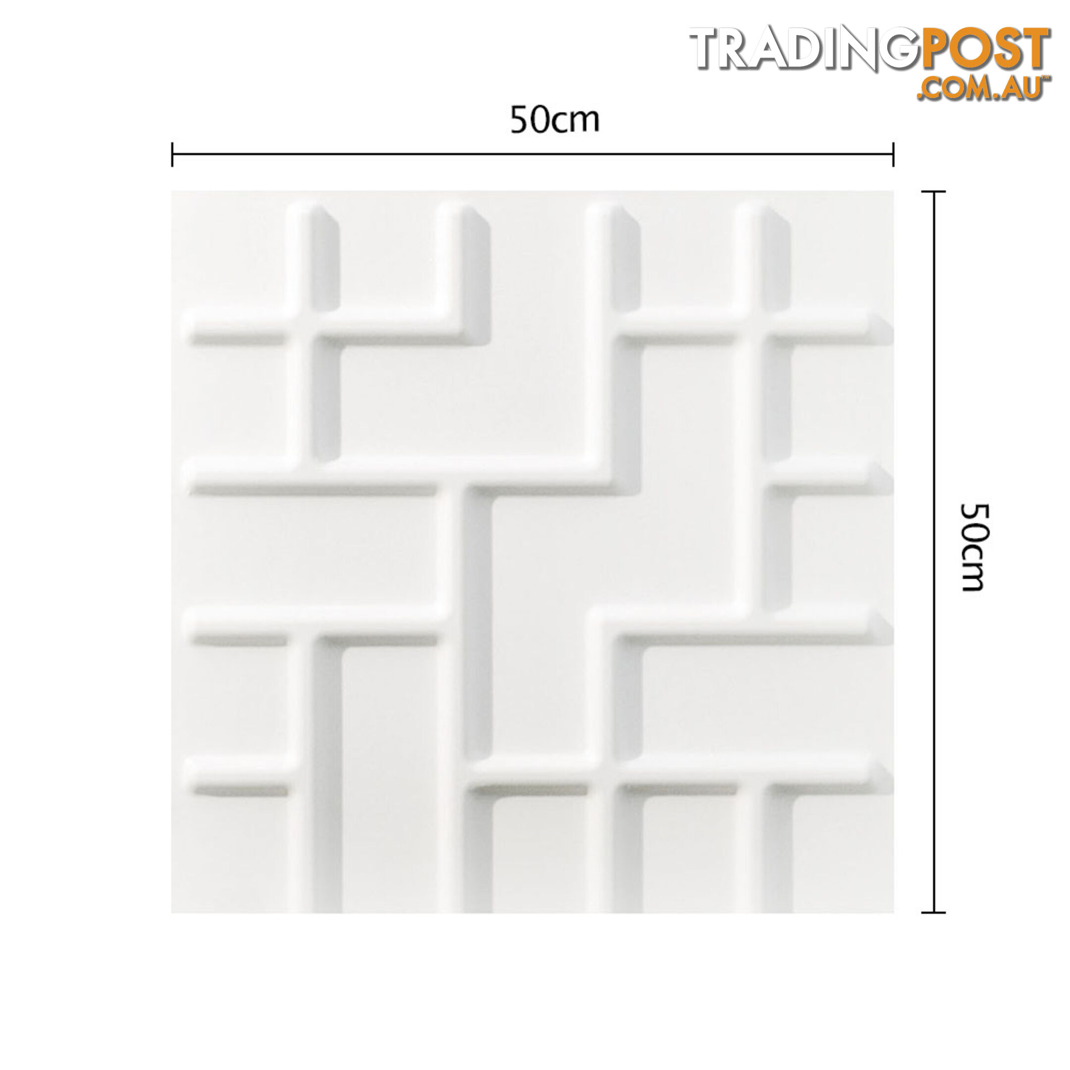 12 Pcs 3D Tetris Design Wall Panel