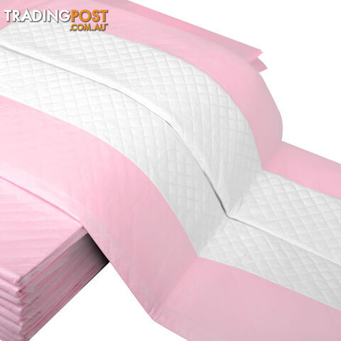 100 Puppy Pet Dog Toilet Training Pads Pink