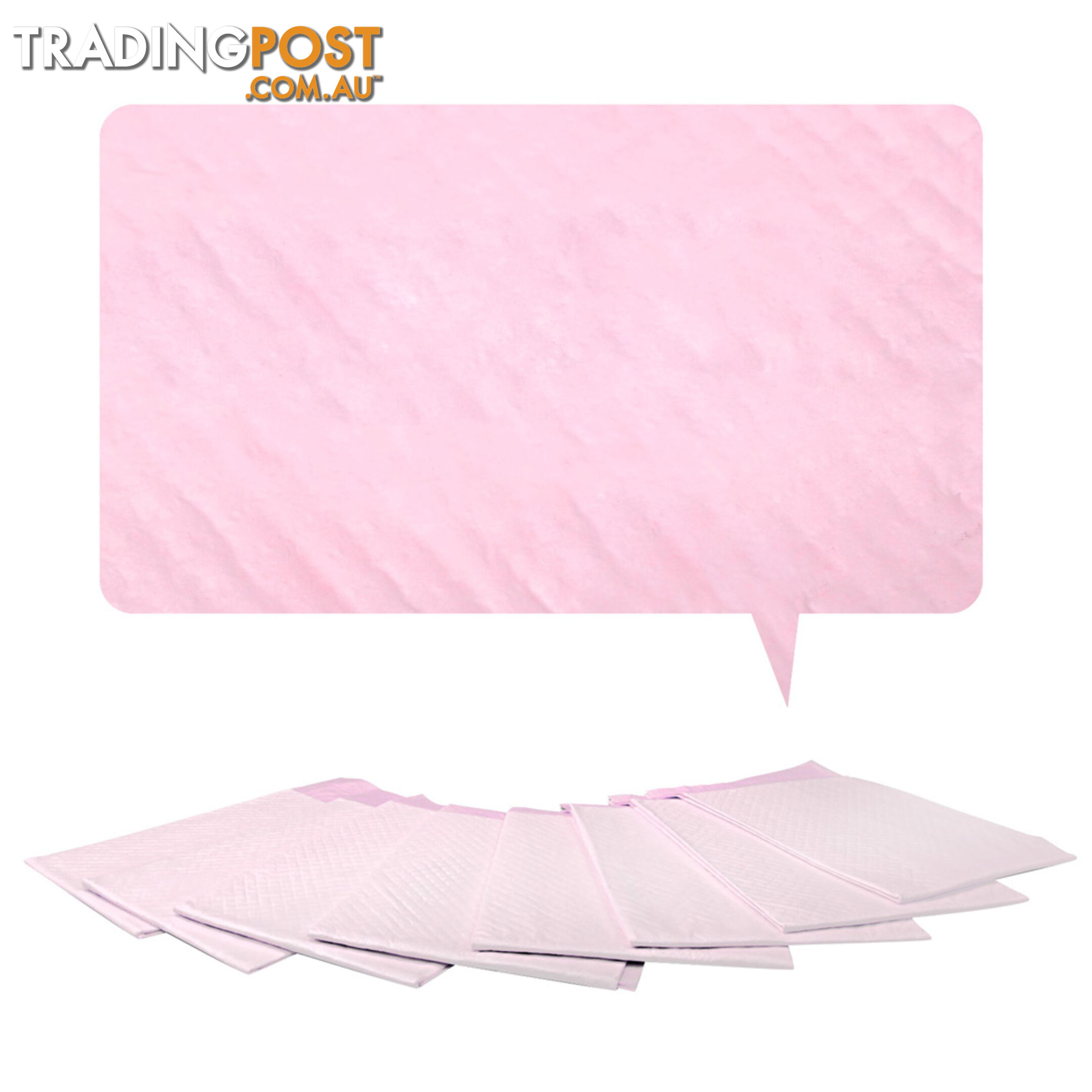 100 Puppy Pet Dog Toilet Training Pads Pink