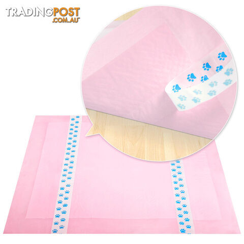 100 Puppy Pet Dog Toilet Training Pads Pink