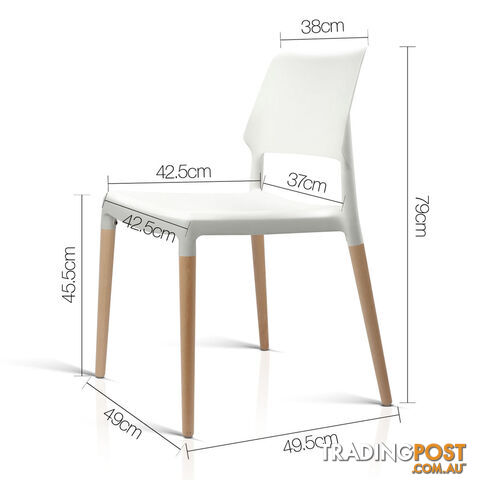 Set of 4 Belloch Replica Dining Chair - White