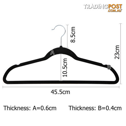 Set of 100 Velvet Coat Hangers - photo 2 of 7