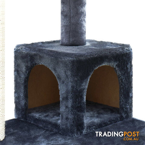 Cat Scratching Post  Tree House Condo 134cm Grey