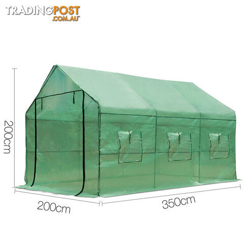 Greenhouse with Green PE Cover - 3.5M x 2M - photo 2 of 8