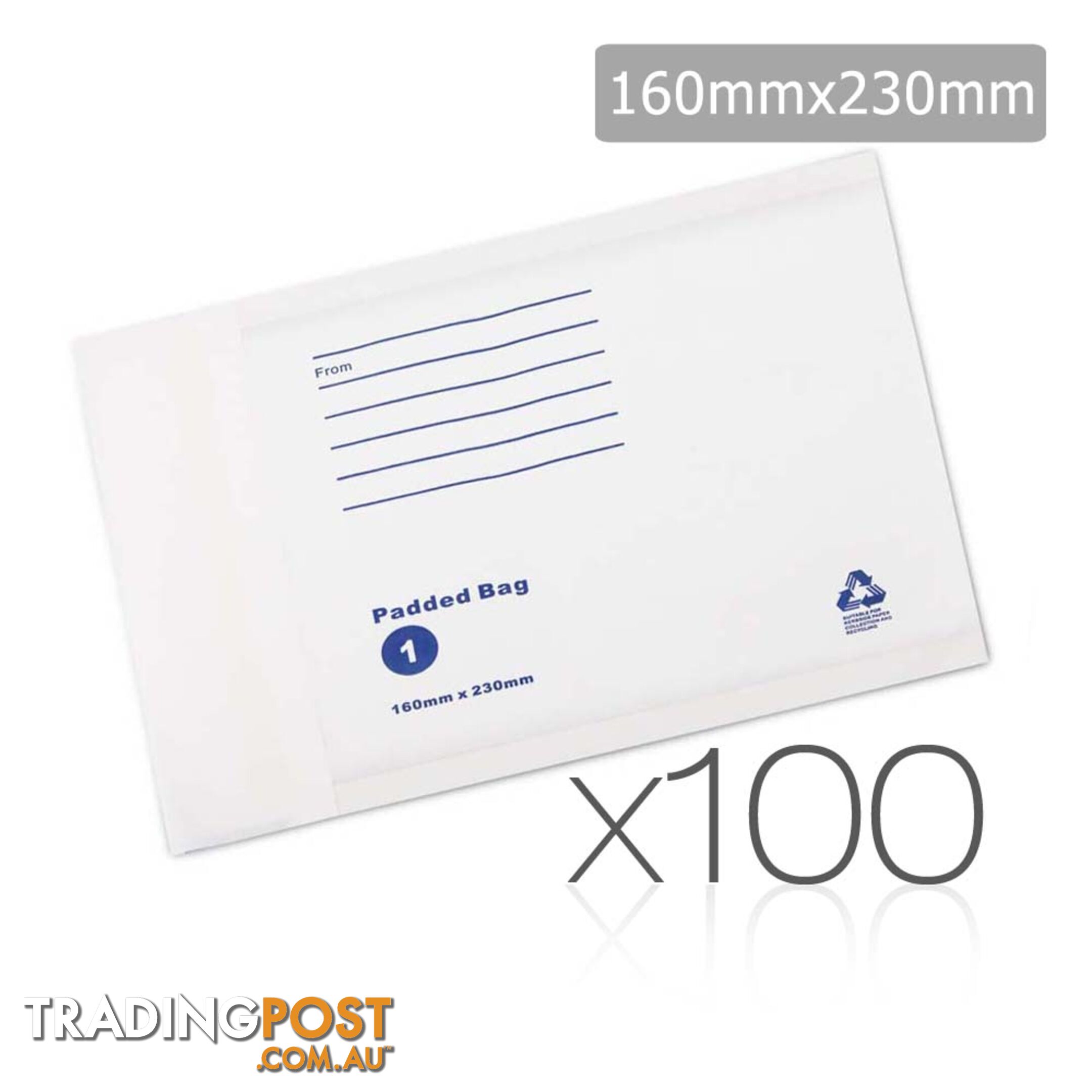 Bubble Padded Mail Envelopes 100pcs 160mm x 230mm