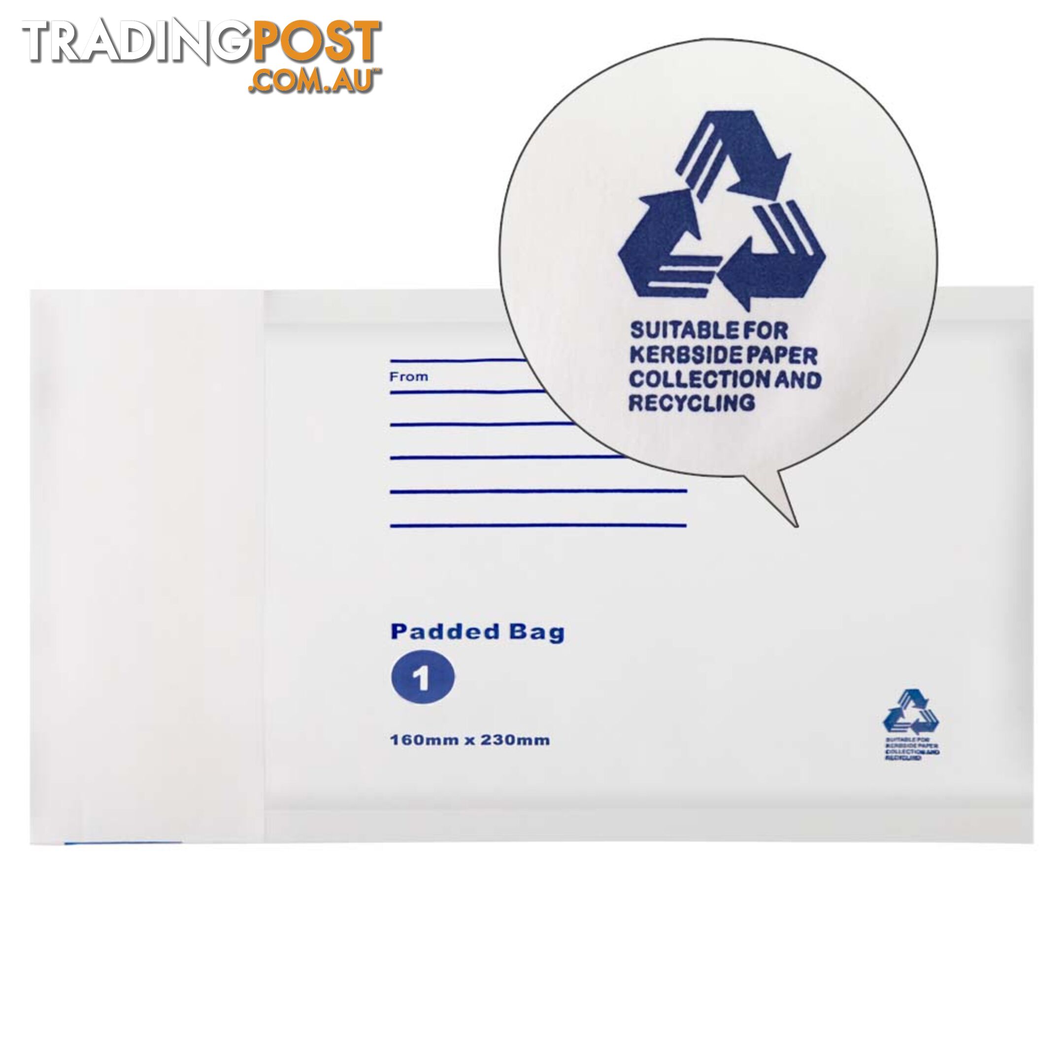 Bubble Padded Mail Envelopes 100pcs 160mm x 230mm