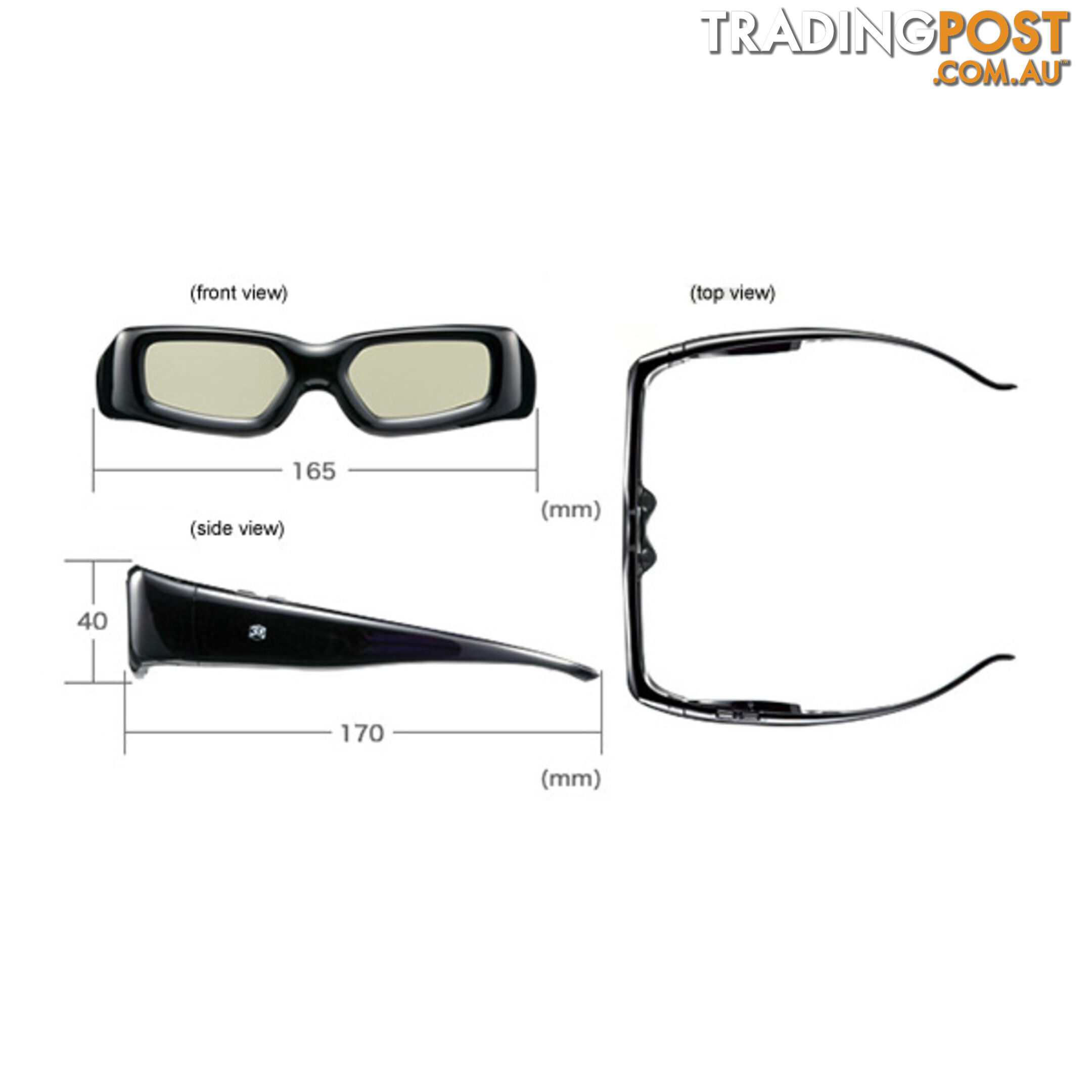 3D Active Glasses (Universal) for All Competitive 3D TV with IR Technology