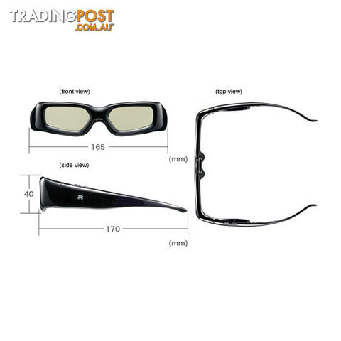 3D Active Glasses (Universal) for All Competitive 3D TV with IR Technology