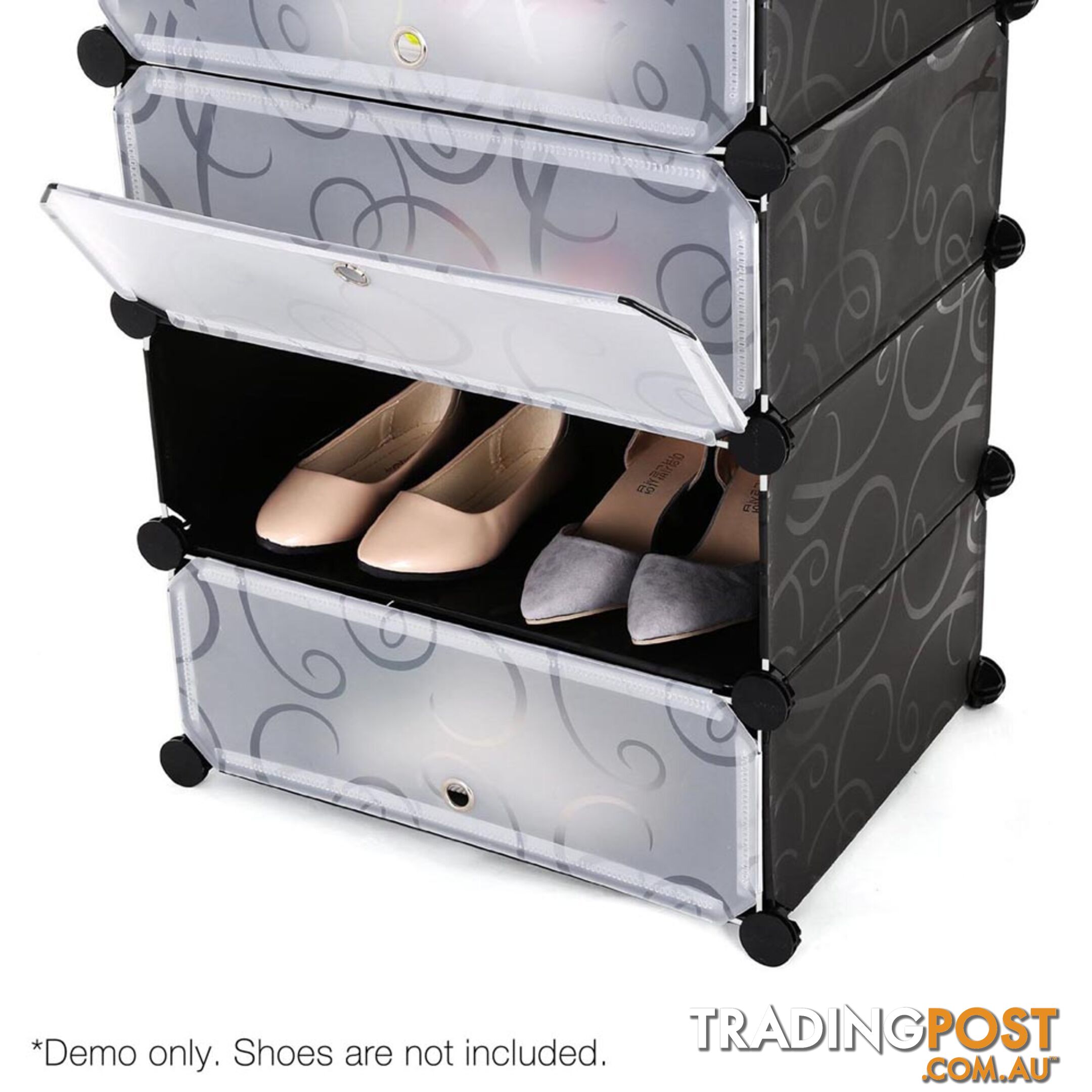 12 Cube Stackable Shoe Storage