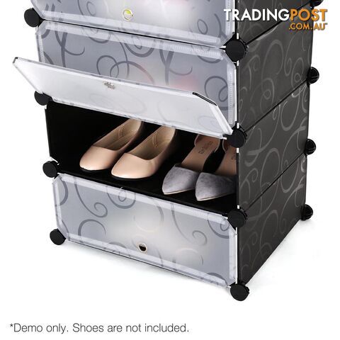 12 Cube Stackable Shoe Storage