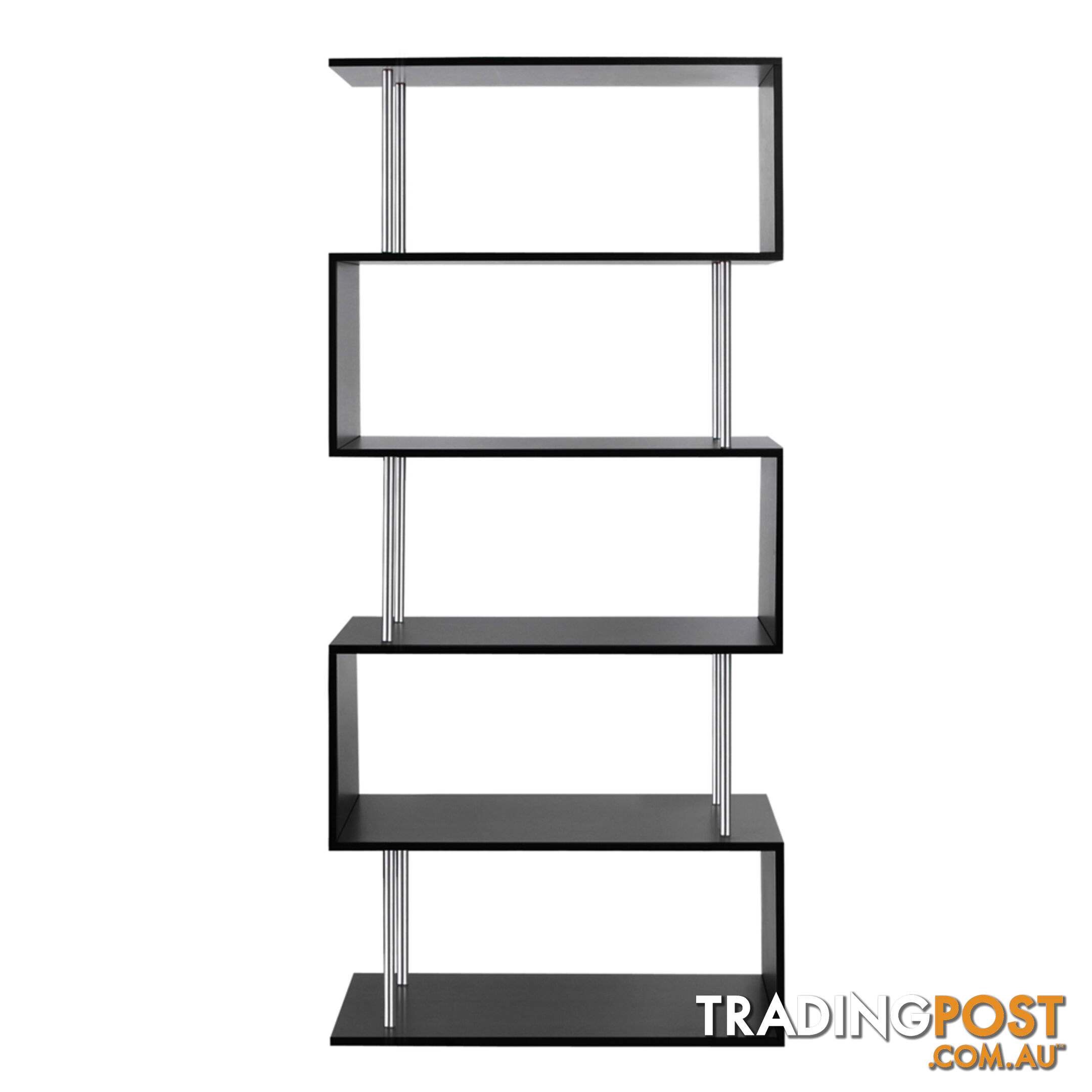 5 Tier Display/Book/Storage Shelf Unit Black