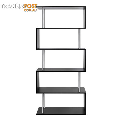 5 Tier Display/Book/Storage Shelf Unit Black