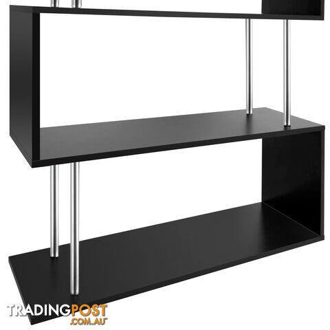 5 Tier Display/Book/Storage Shelf Unit Black