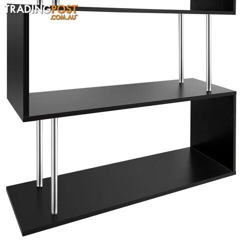 5 Tier Display/Book/Storage Shelf Unit Black