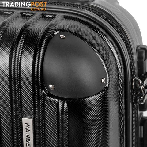 20"  Wanderlite Luggage Case  Black