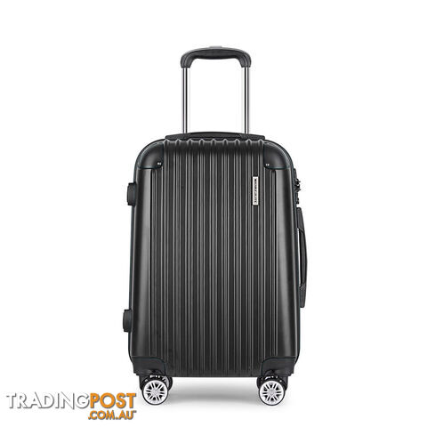 20"  Wanderlite Luggage Case  Black