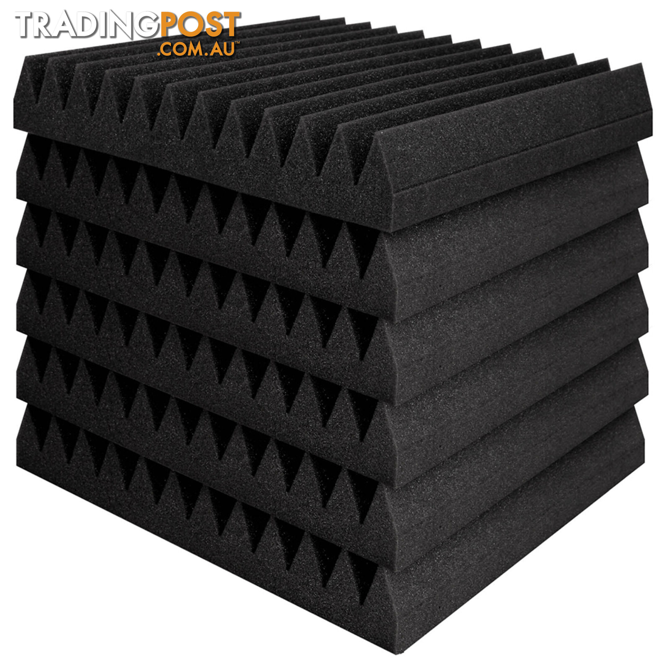 12 Teeth Wedge 30 x 30cm Acoustic Foam Panels x 40