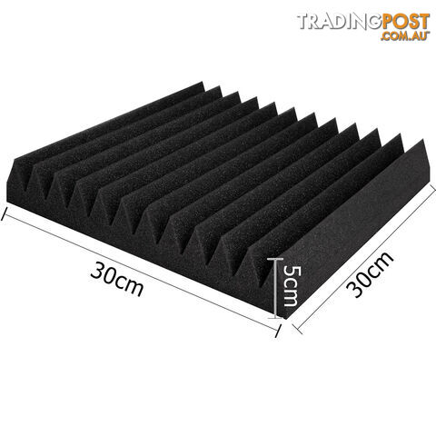 12 Teeth Wedge 30 x 30cm Acoustic Foam Panels x 40