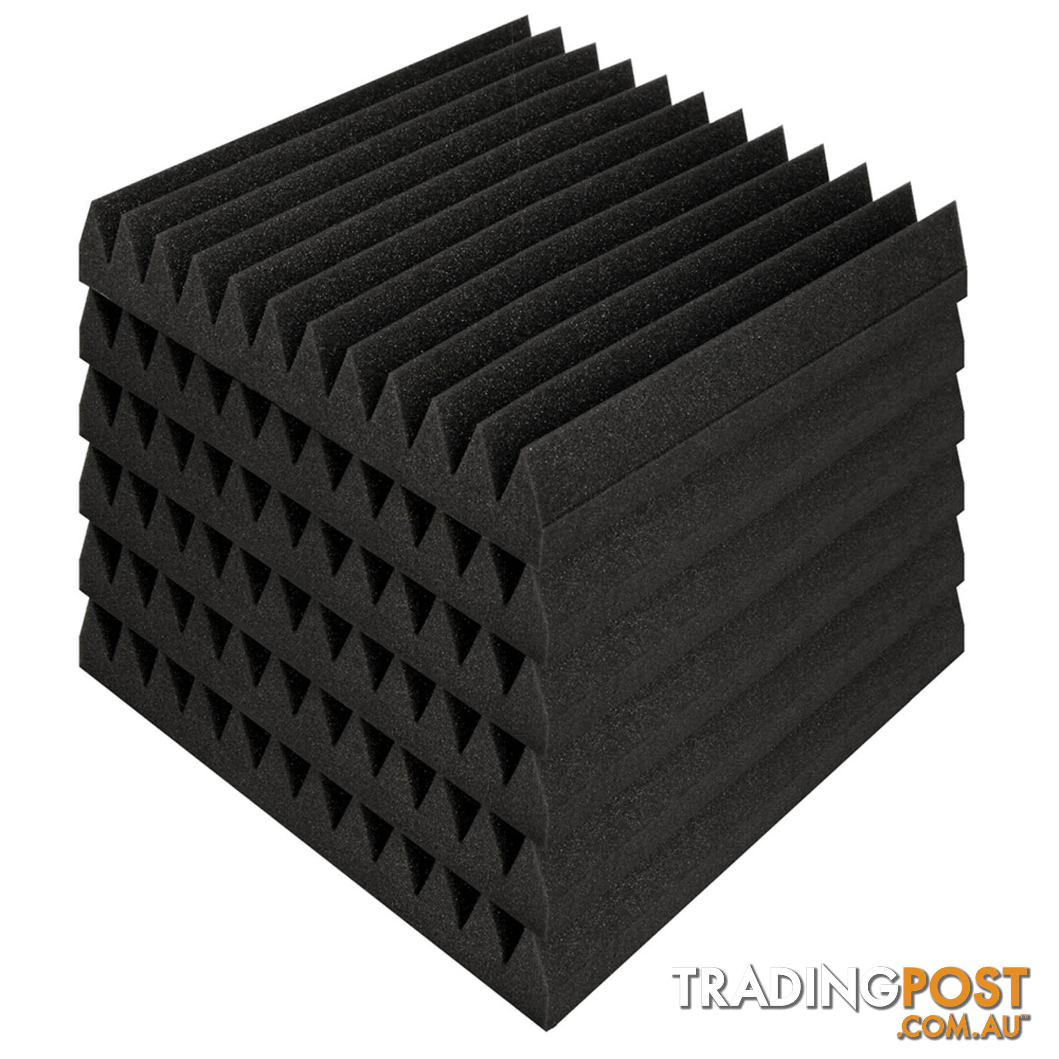 12 Teeth Wedge 30 x 30cm Acoustic Foam Panels x 40