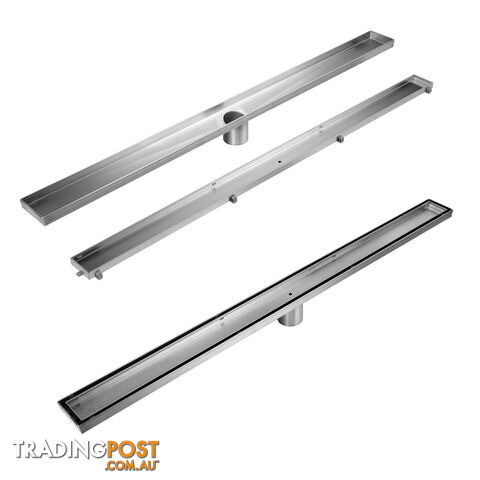 Tile Insert Stainless Steel Shower Grate Drain Floor Bathroom 800mm - photo 3 of 8
