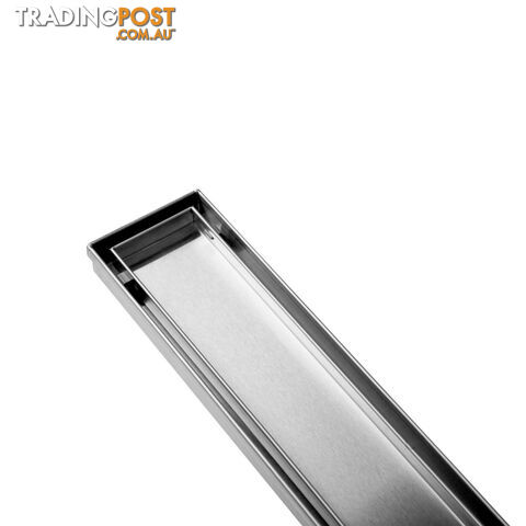 Tile Insert Stainless Steel Shower Grate Drain Floor Bathroom 800mm - photo 5 of 8