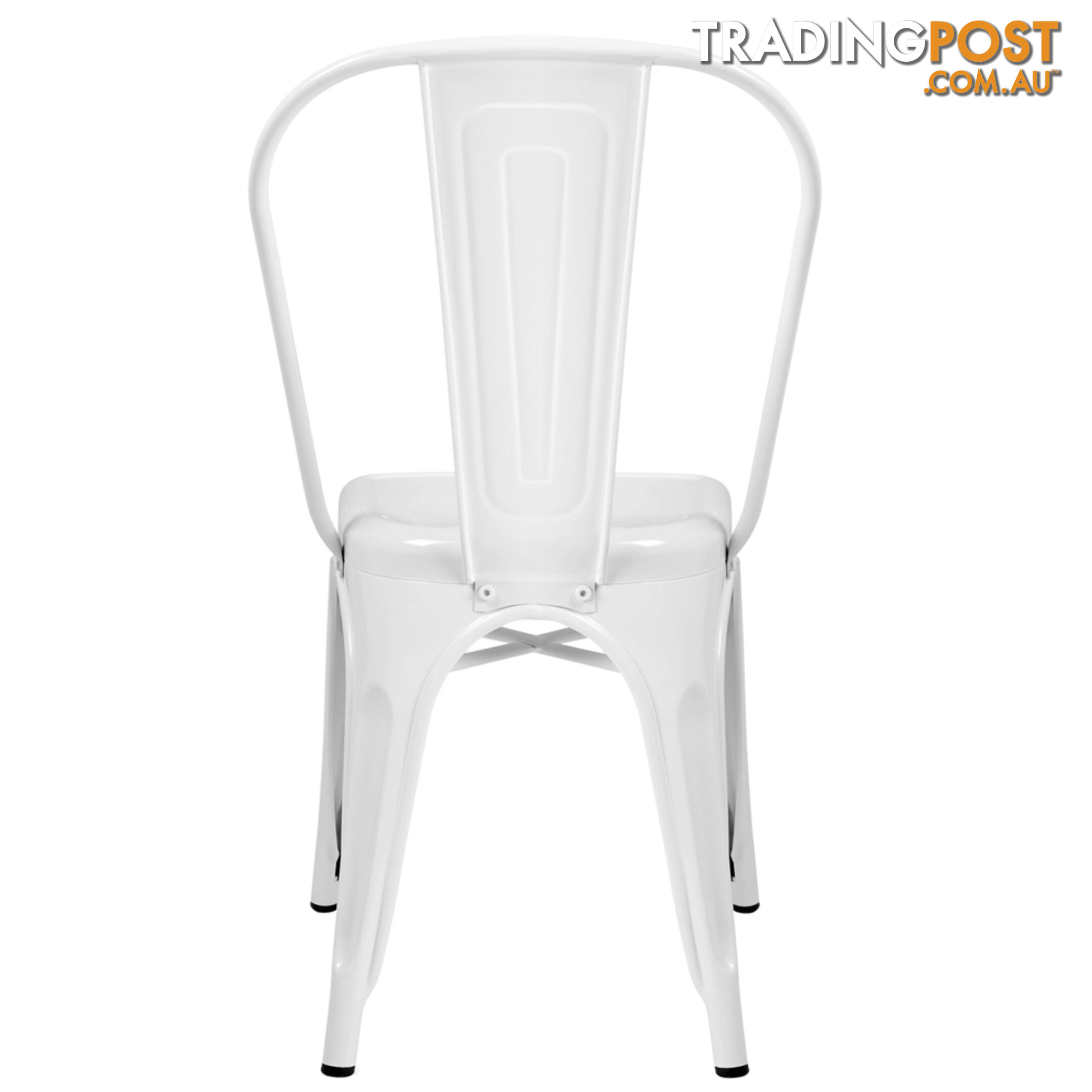 Set of 4 Replica Tolix Dining Metal Chair Gloss White