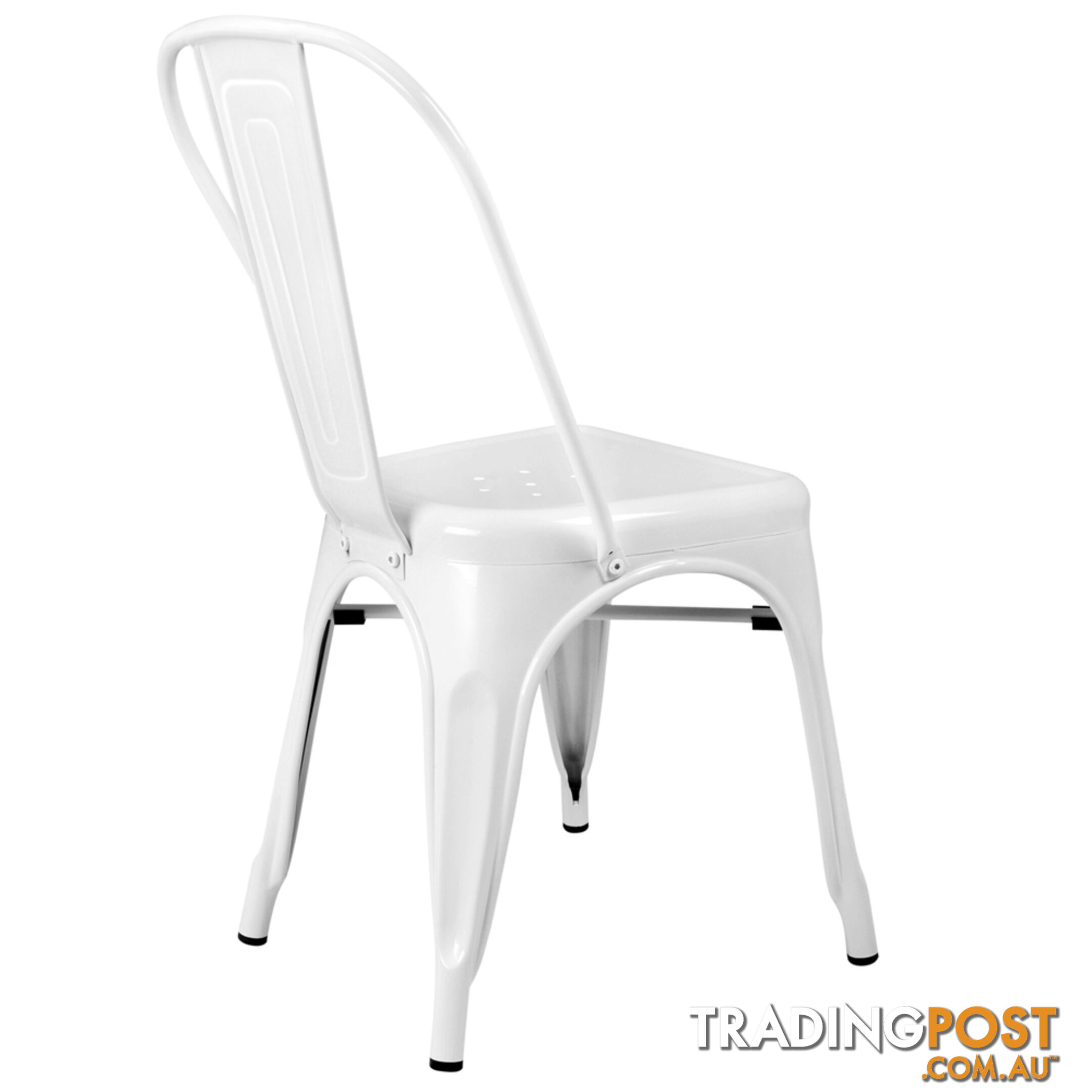 Set of 4 Replica Tolix Dining Metal Chair Gloss White