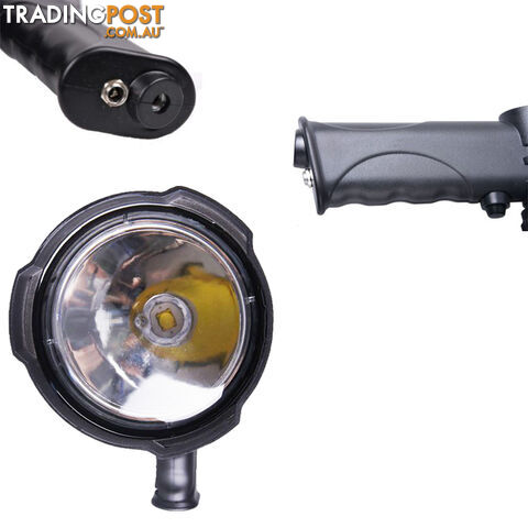 25W CREE LED Handheld Spot Light Rechargeable Spotlight Hunting Shooting 12V