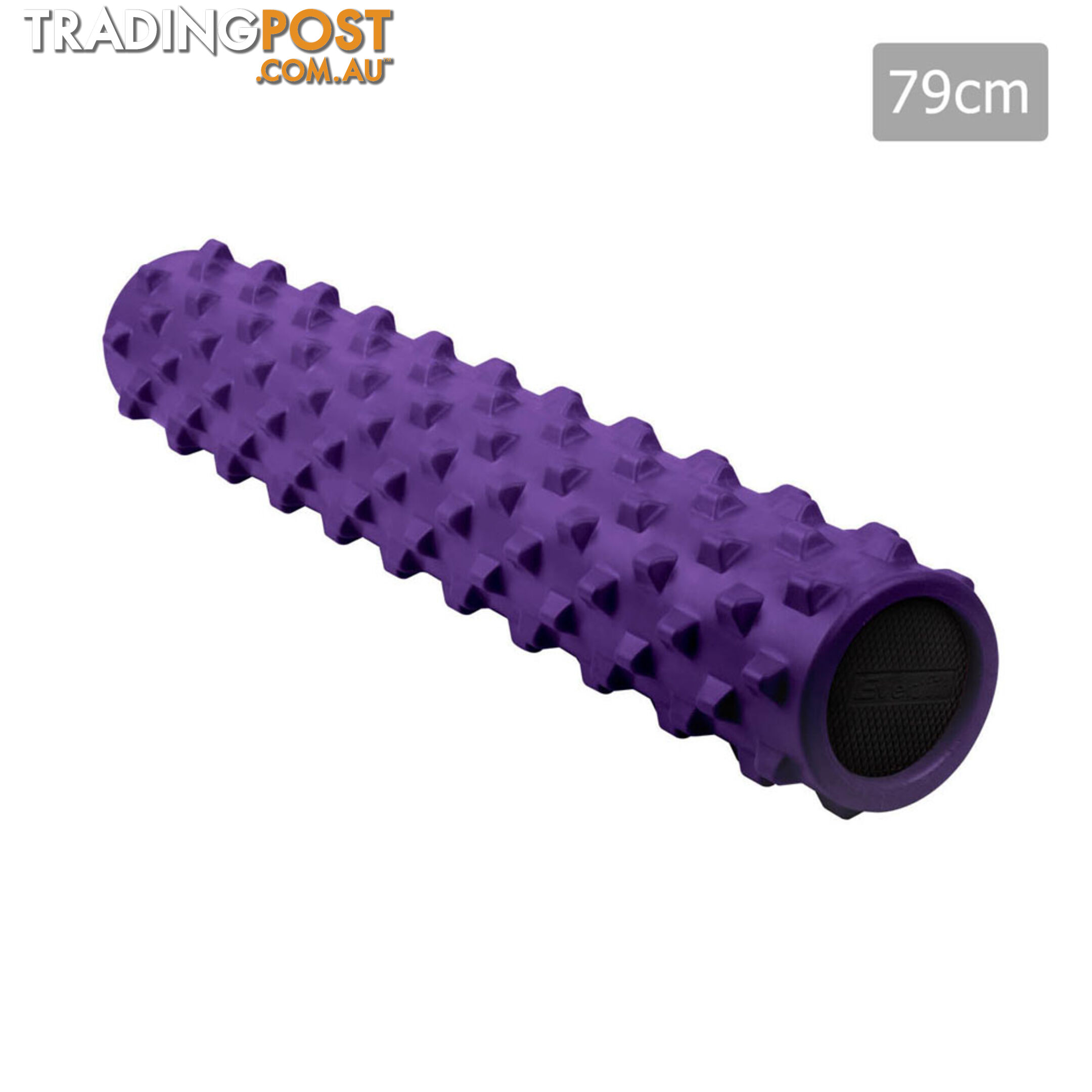 Yoga Gym Pilates EVA Stick Foam Roller Purple 79 x 13cm