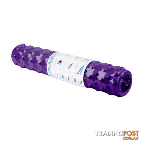 Yoga Gym Pilates EVA Stick Foam Roller Purple 79 x 13cm