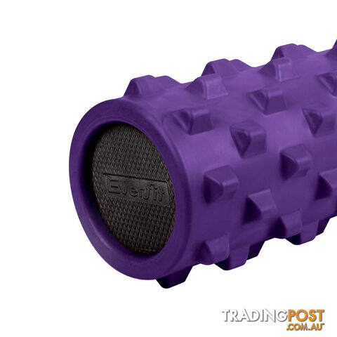 Yoga Gym Pilates EVA Stick Foam Roller Purple 79 x 13cm