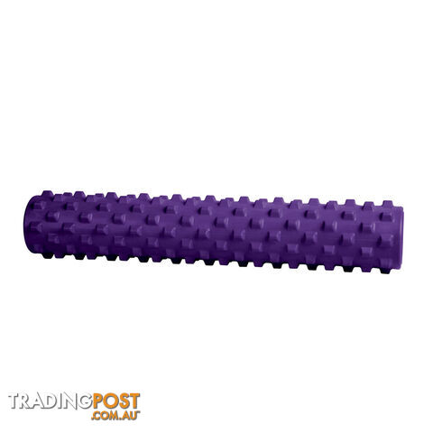 Yoga Gym Pilates EVA Stick Foam Roller Purple 79 x 13cm