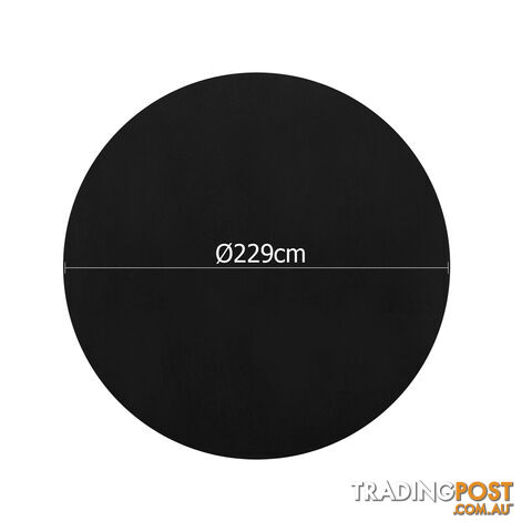 4 Pcs Wedding Table Cloth Round 229cm Black - photo 2 of 8