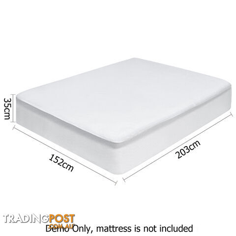 Waterproof Bamboo Mattress Protector - Queen