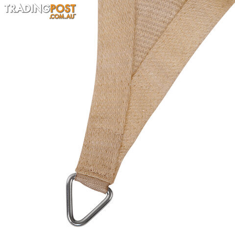 Heavy Duty Rectangle Shade Sail Canopy 5 x 6m Sand Beige