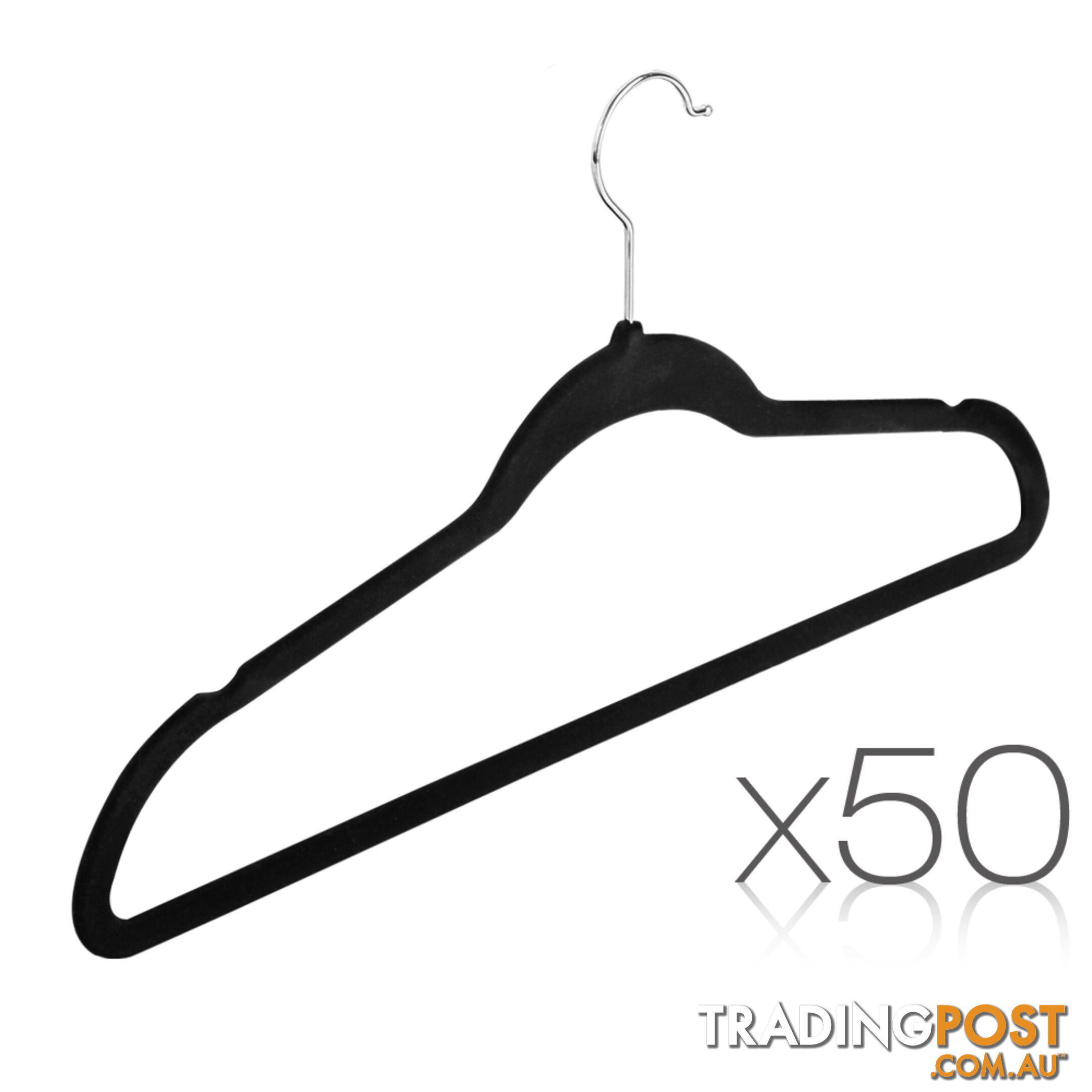 Set of 50 Velvet Coat Hangers