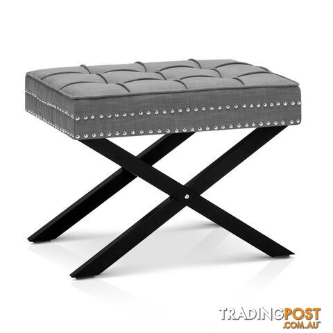 Seat Footstool Bench Stool - Grey