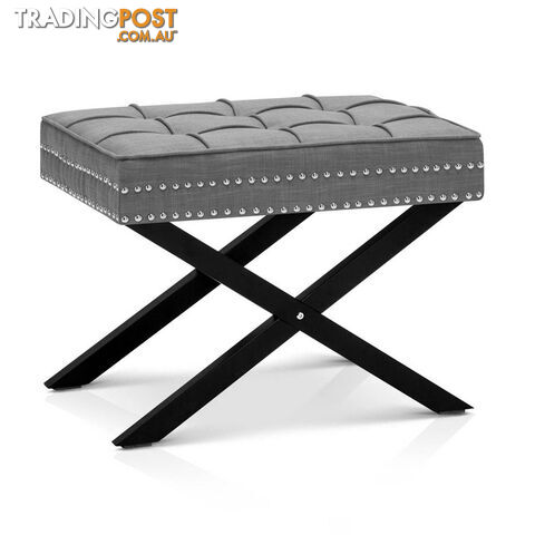 Seat Footstool Bench Stool - Grey