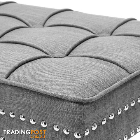 Seat Footstool Bench Stool - Grey - photo 5 of 8