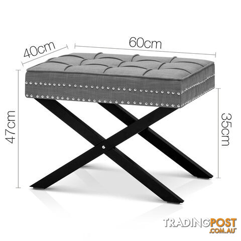 Seat Footstool Bench Stool - Grey - photo 2 of 8