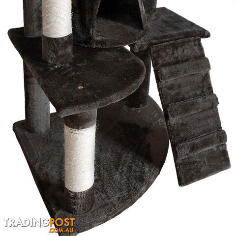 Cat Scratching Poles Post Furniture Tree 193cm Dark Grey