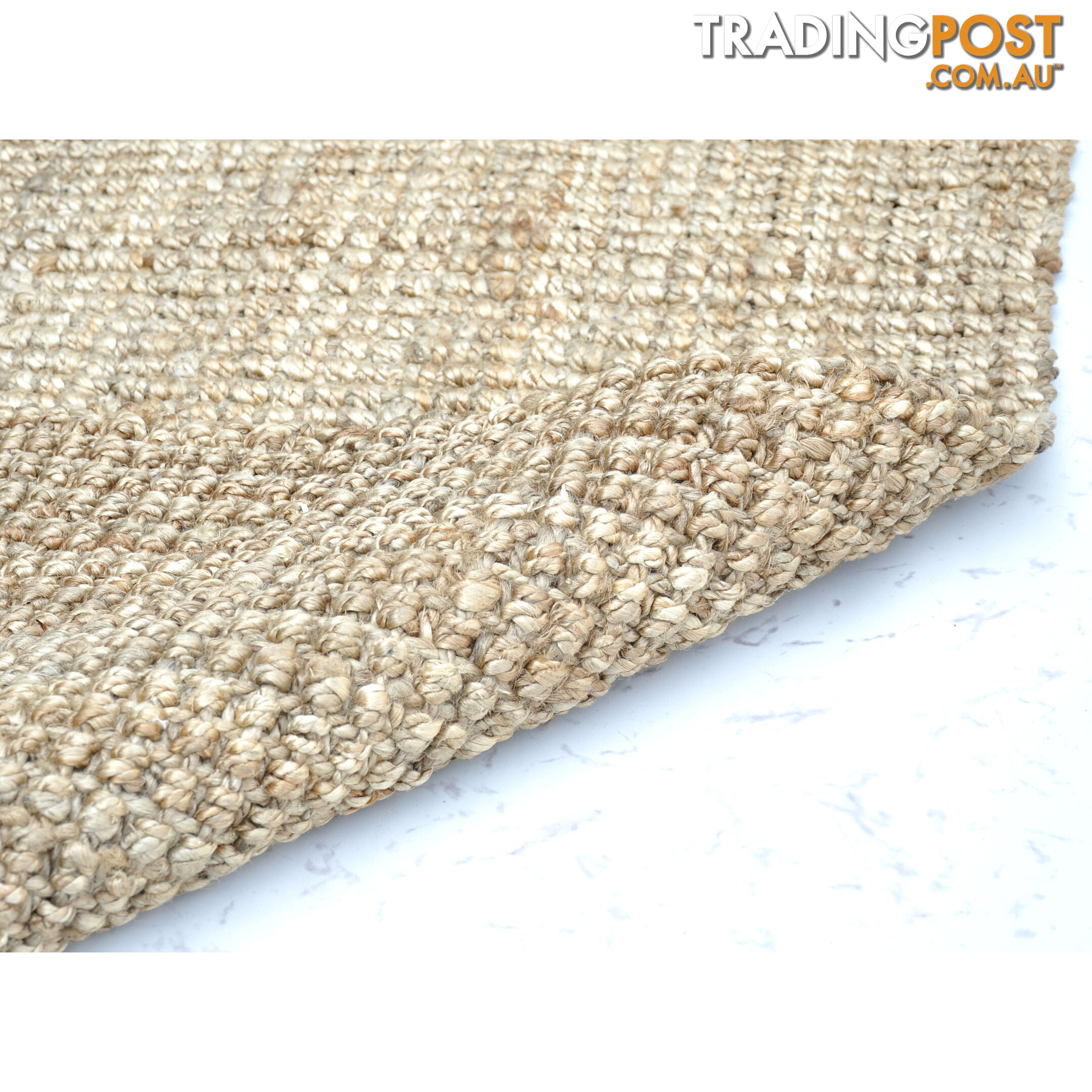 Boculle Thick Jute Rug Natural Jute 190x290cm