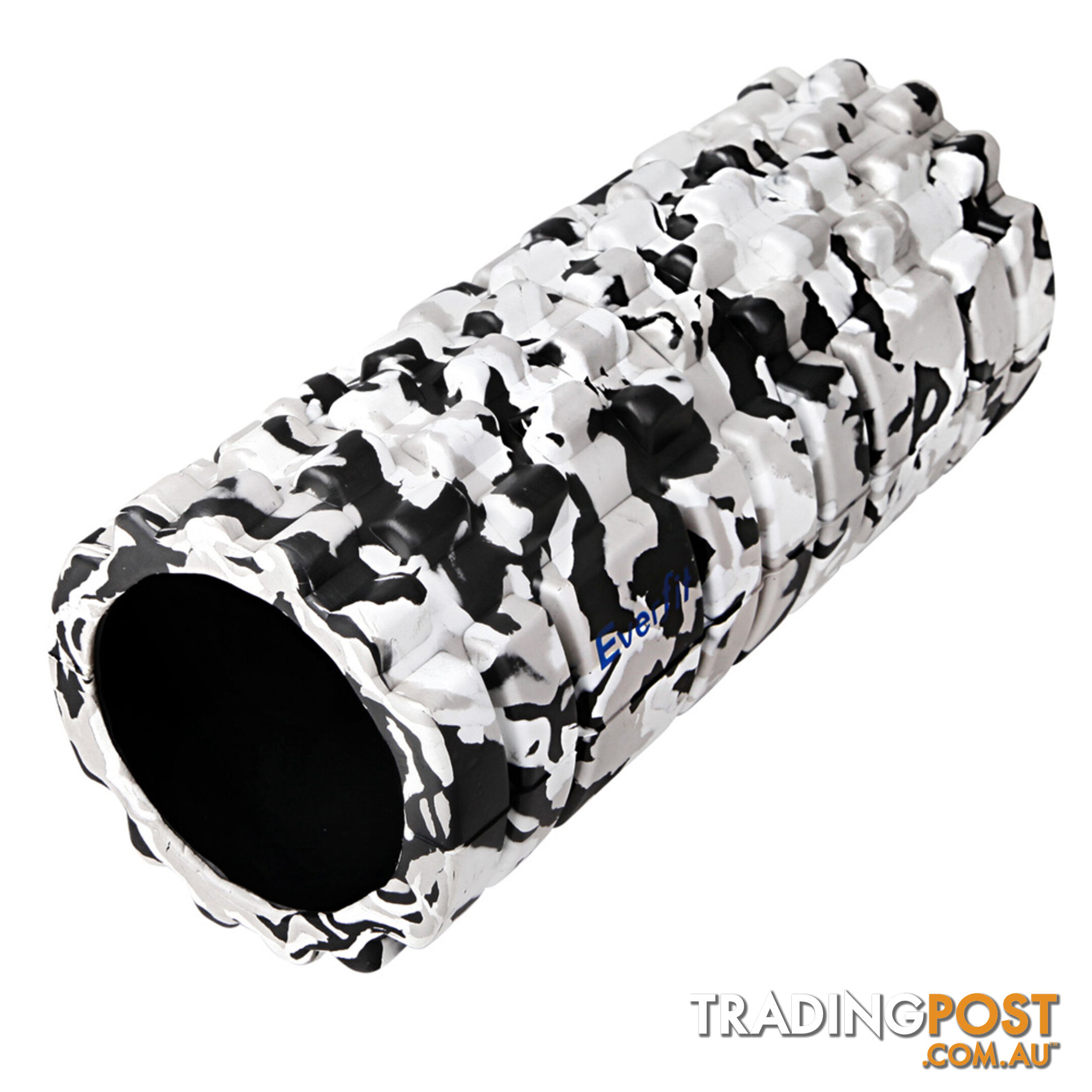 Yoga Gym Pilates EVA Stick Foam Roller Grey 33 x 14cm