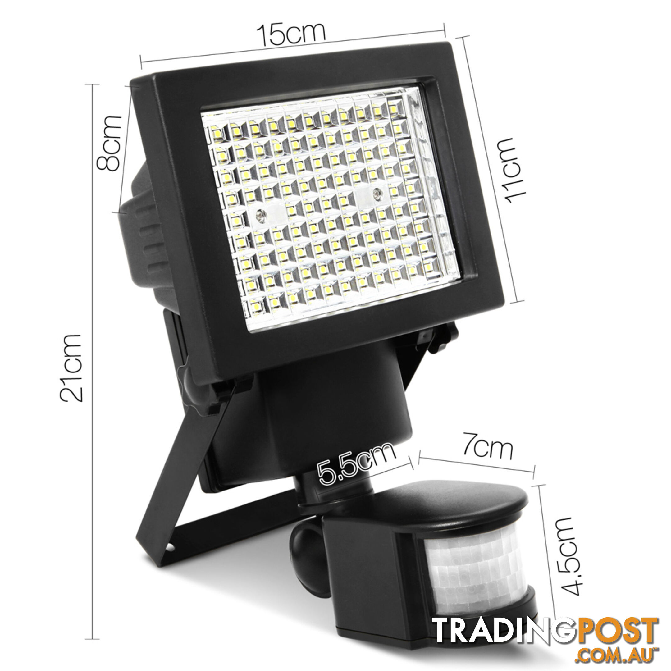 Set of 2  100 LED Solar Sensor Light