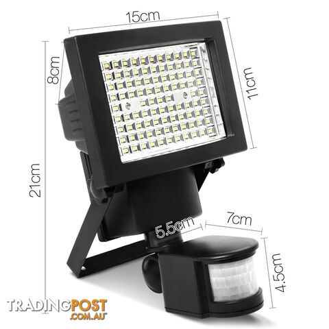 Set of 2  100 LED Solar Sensor Light