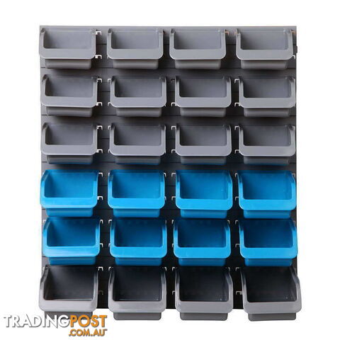 48 Piece Bin Wall Mounted Storage Rack