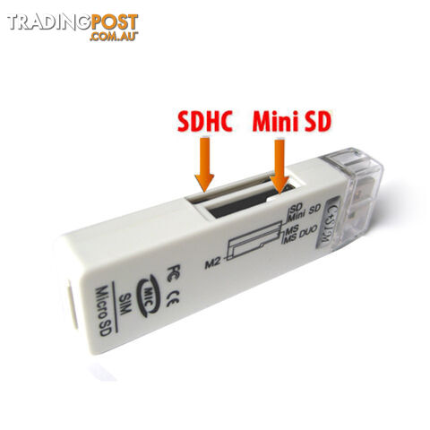 USB All-in-One Card Reader with MicroSD and 3G SIM Support - photo 2 of 3