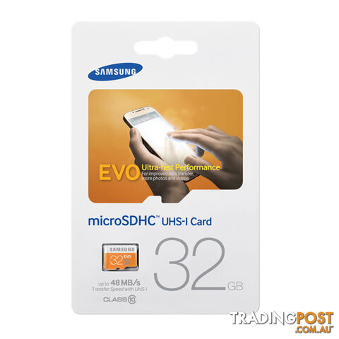 SAMSUNG 32GB MicroSDHC EVO CLASS10 UHS Upto 48MB/s (MB-MP32D)