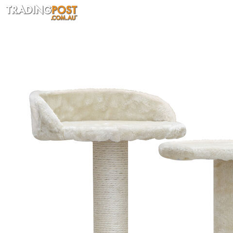 Cat Scratching Post  Tree House Condo 134cm Beige